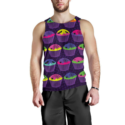 CupCake Halloween Men Tank Top