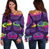 CupCake Halloween Off Shoulder Sweatshirt