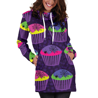 CupCake Halloween Women Hoodie Dress