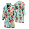 Cupcake Pattern Print Design 01 Men Bathrobe-JORJUNE.COM