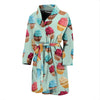 Cupcake Pattern Print Design 01 Men Bathrobe-JORJUNE.COM