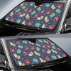 Cupcake Pattern Print Design 02 Car Sun Shade-JORJUNE.COM