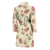 Cupcake Pattern Print Design 04 Men Bathrobe-JORJUNE.COM