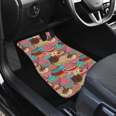 Cupcake Pattern Print Design CP01 Car Floor Mats-JorJune