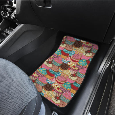 Cupcake Pattern Print Design CP01 Car Floor Mats-JorJune