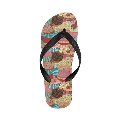 Cupcake Pattern Print Design CP01 Flip Flops-JorJune