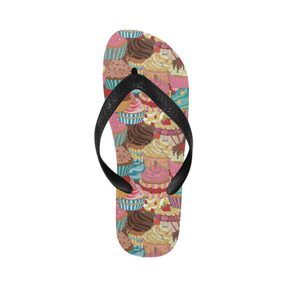 Cupcake Pattern Print Design CP01 Flip Flops-JorJune