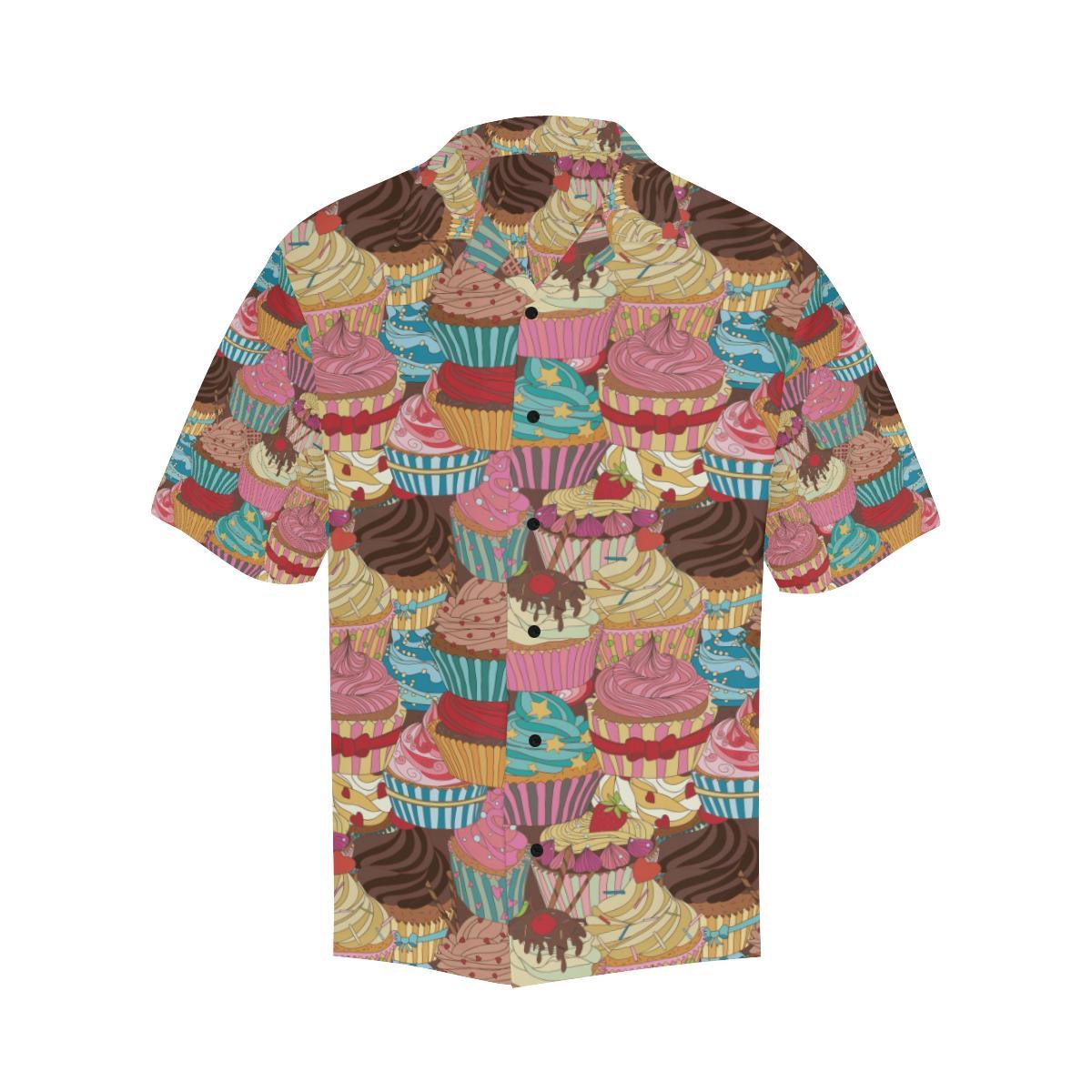 Cupcake Pattern Print Design CP01 Men Hawaiian Shirt-JorJune