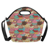 Cupcake Pattern Print Design CP01 Neoprene Lunch Bag-JorJune