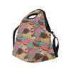 Cupcake Pattern Print Design CP01 Neoprene Lunch Bag-JorJune