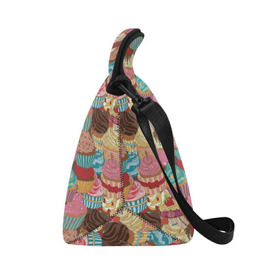 Cupcake Pattern Print Design CP01 Neoprene Lunch Bag-JorJune