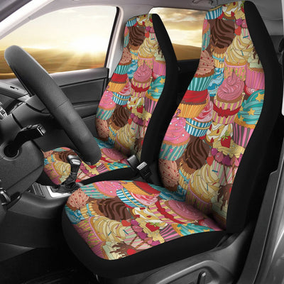 Cupcake Pattern Print Design CP01 Universal Fit Car Seat Covers