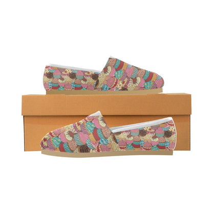 Cupcake Pattern Print Design CP01 Women Casual Shoes-JorJune.com