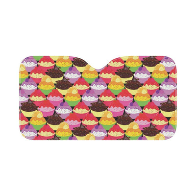 Cupcake Pattern Print Design CP02 Car Sun Shade-JorJune