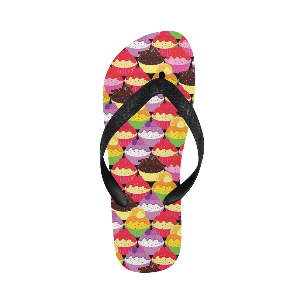 Cupcake Pattern Print Design CP02 Flip Flops-JorJune