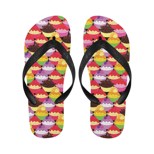 Cupcake Pattern Print Design CP02 Flip Flops-JorJune