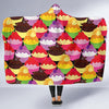 Cupcake Pattern Print Design CP02 Hooded Blanket-JORJUNE.COM