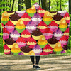 Cupcake Pattern Print Design CP02 Hooded Blanket-JORJUNE.COM