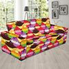 Cupcake Pattern Print Design CP02 Sofa Slipcover-JORJUNE.COM