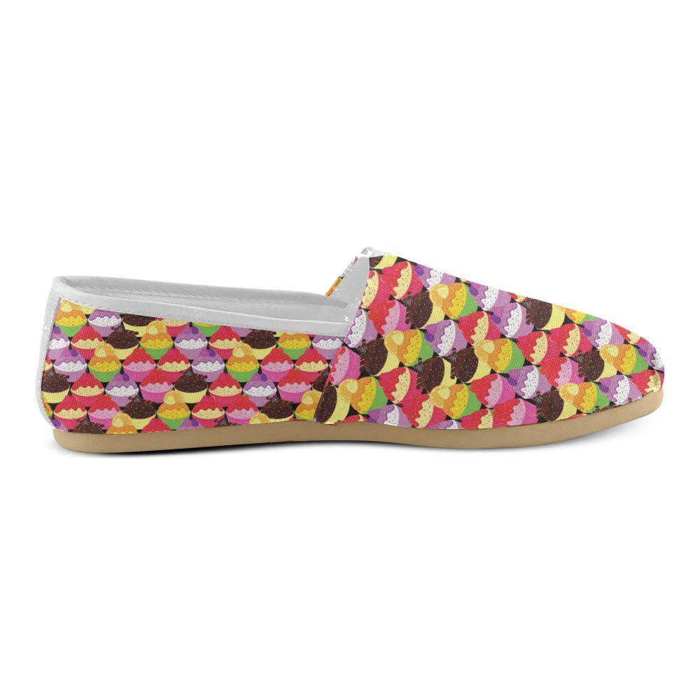 Cupcake Pattern Print Design CP02 Women Casual Shoes-JorJune.com