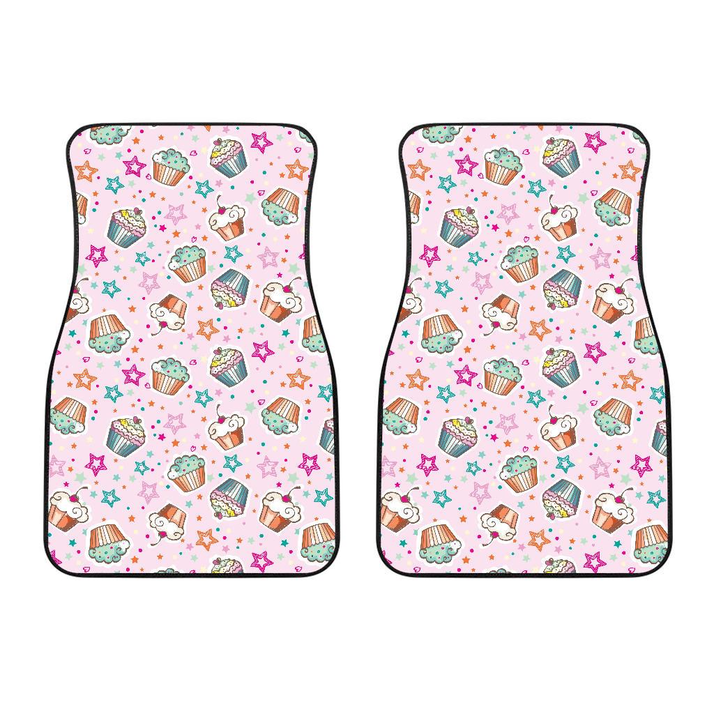Cupcake Pattern Print Design CP03 Car Floor Mats-JorJune
