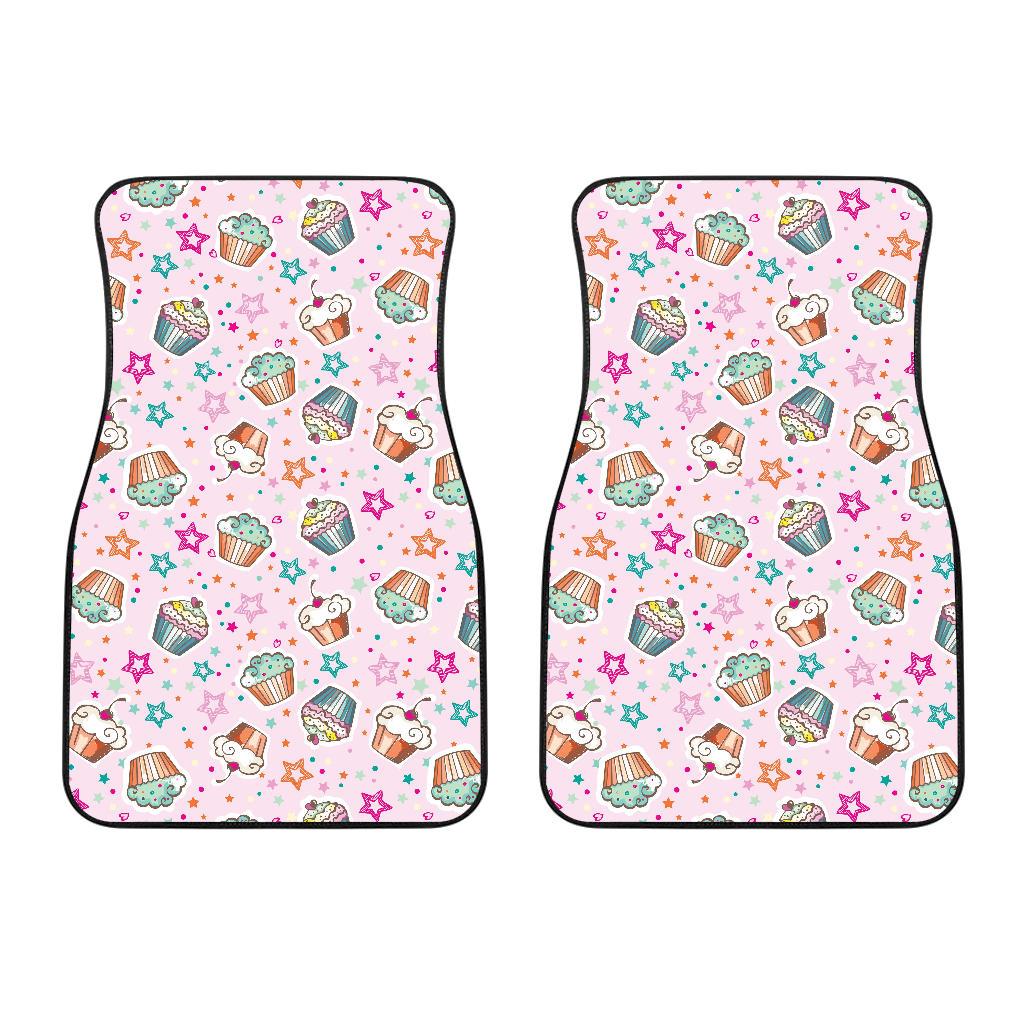 Cupcake Pattern Print Design CP03 Car Floor Mats-JorJune