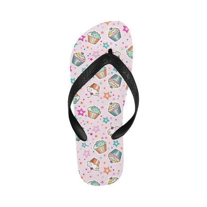 Cupcake Pattern Print Design CP03 Flip Flops-JorJune
