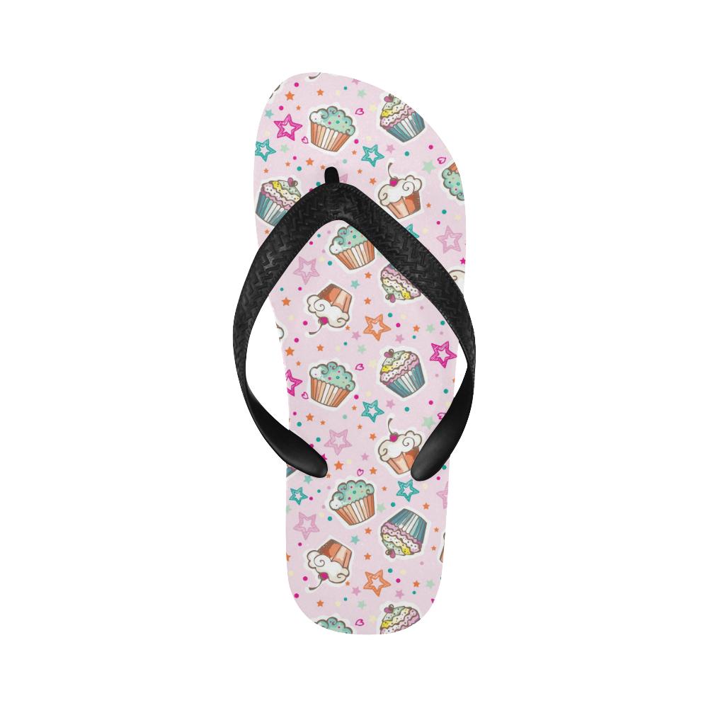 Cupcake Pattern Print Design CP03 Flip Flops-JorJune
