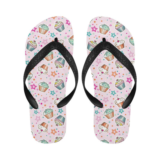 Cupcake Pattern Print Design CP03 Flip Flops-JorJune