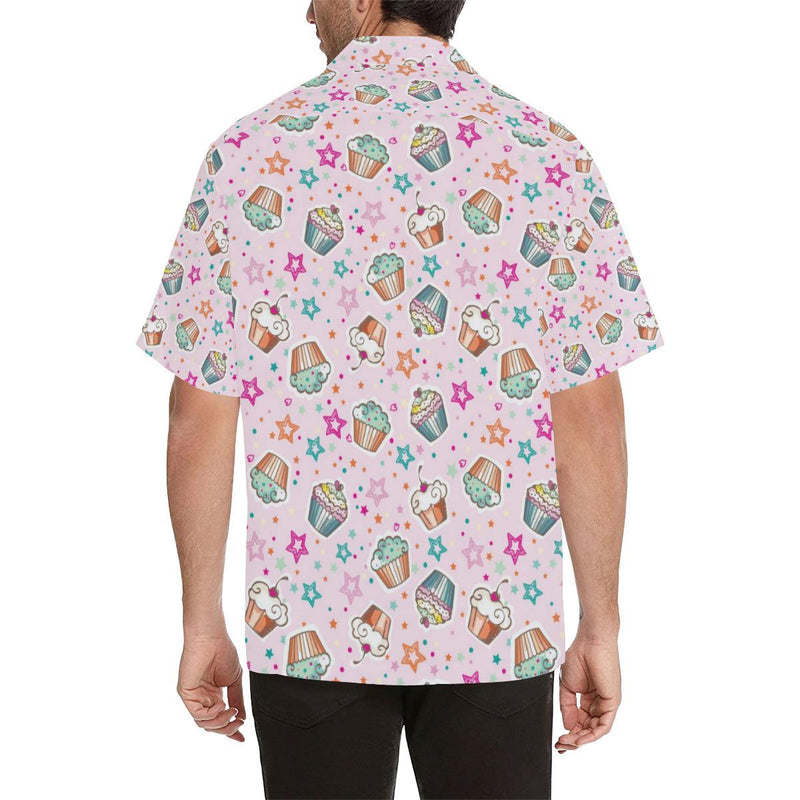 Cupcake Pattern Print Design CP03 Men Hawaiian Shirt-JorJune