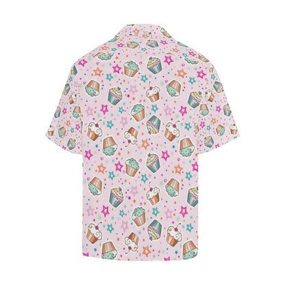 Cupcake Pattern Print Design CP03 Men Hawaiian Shirt-JorJune