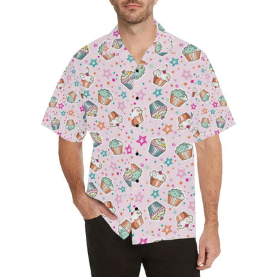 Cupcake Pattern Print Design CP03 Men Hawaiian Shirt-JorJune