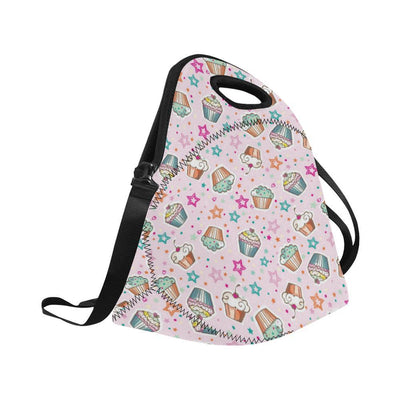 Cupcake Pattern Print Design CP03 Neoprene Lunch Bag-JorJune