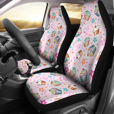 Cupcake Pattern Print Design CP03 Universal Fit Car Seat Covers