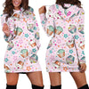 Cupcake Pattern Print Design CP03 Women Hoodie Dress