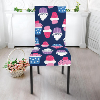 Cupcake Pattern Print Design CP04 Dining Chair Slipcover-JORJUNE.COM