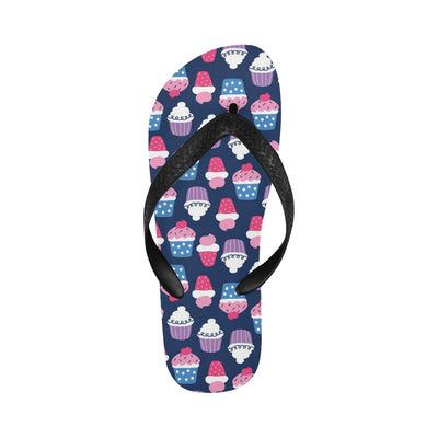 Cupcake Pattern Print Design CP04 Flip Flops-JorJune