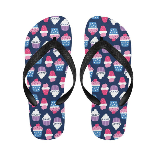 Cupcake Pattern Print Design CP04 Flip Flops-JorJune