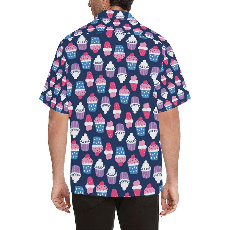 Cupcake Pattern Print Design CP04 Men Hawaiian Shirt-JorJune