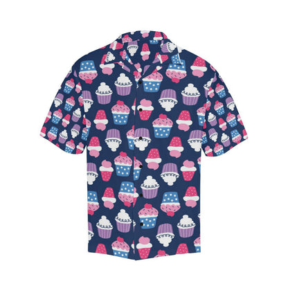 Cupcake Pattern Print Design CP04 Men Hawaiian Shirt-JorJune