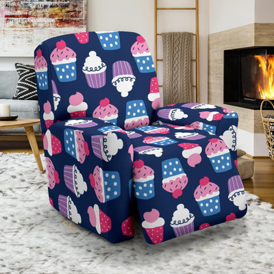 Cupcake Pattern Print Design CP04 Recliner Slipcover-JORJUNE.COM