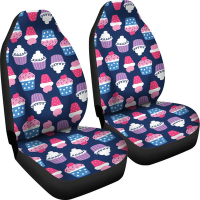 Cupcake Pattern Print Design CP04 Universal Fit Car Seat Covers