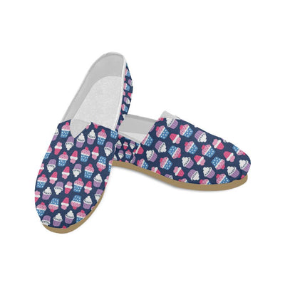 Cupcake Pattern Print Design CP04 Women Casual Shoes-JorJune.com