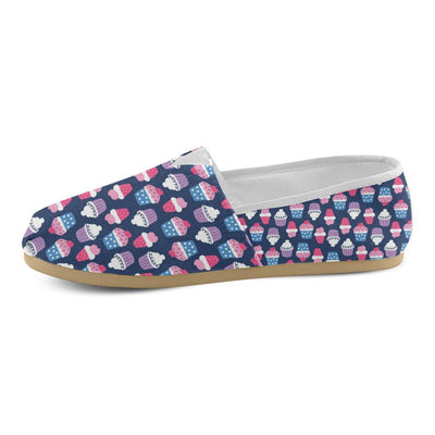 Cupcake Pattern Print Design CP04 Women Casual Shoes-JorJune.com