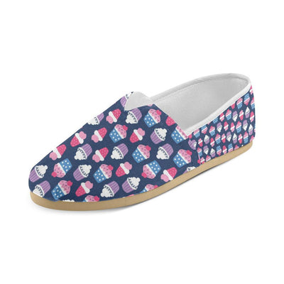 Cupcake Pattern Print Design CP04 Women Casual Shoes-JorJune.com