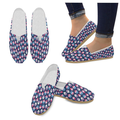 Cupcake Pattern Print Design CP04 Women Casual Shoes-JorJune.com