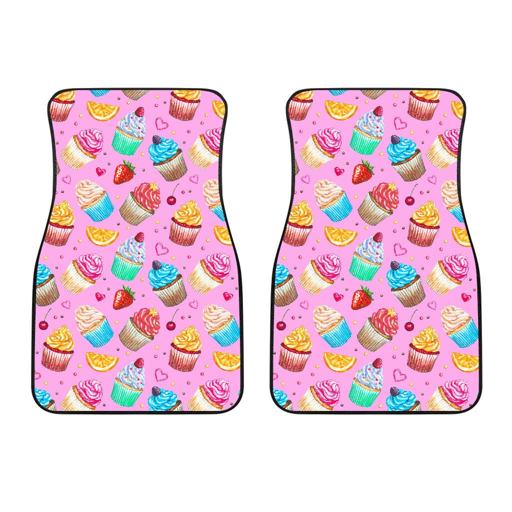 Cupcake Pattern Print Design CP05 Car Floor Mats-JorJune