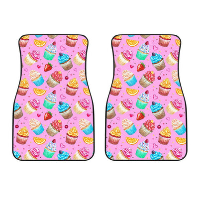 Cupcake Pattern Print Design CP05 Car Floor Mats-JorJune