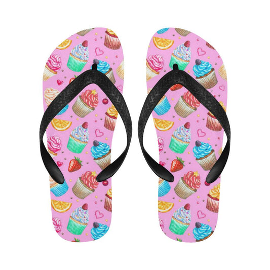 Cupcake Pattern Print Design CP05 Flip Flops-JorJune