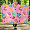 Cupcake Pattern Print Design CP05 Hooded Blanket-JORJUNE.COM